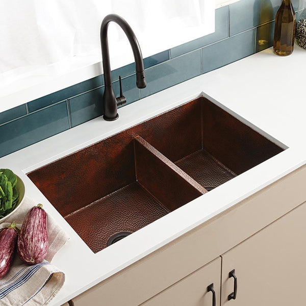 Cocina Duet Copper Kitchen Sink