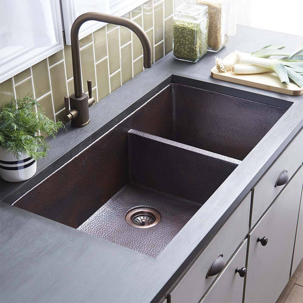 Cocina Duet Pro Copper Kitchen Sink