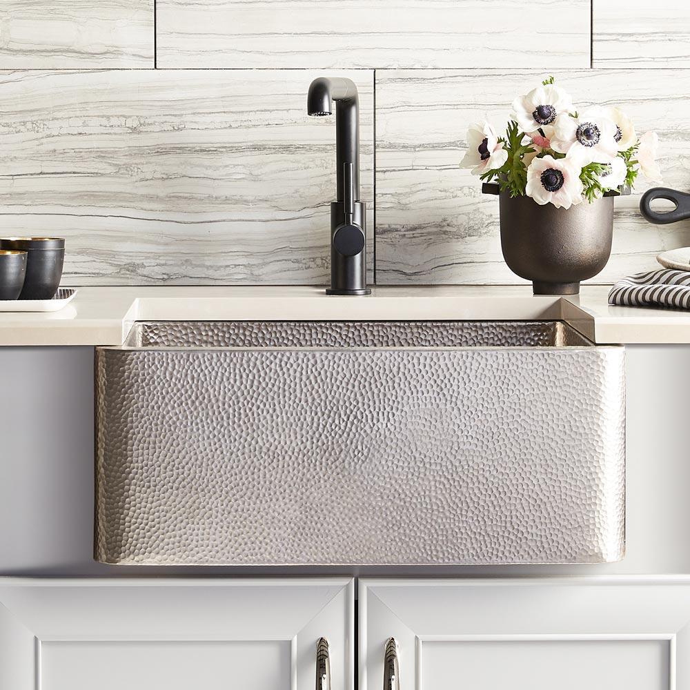 Farmhouse 25 Copper Kitchen Sink