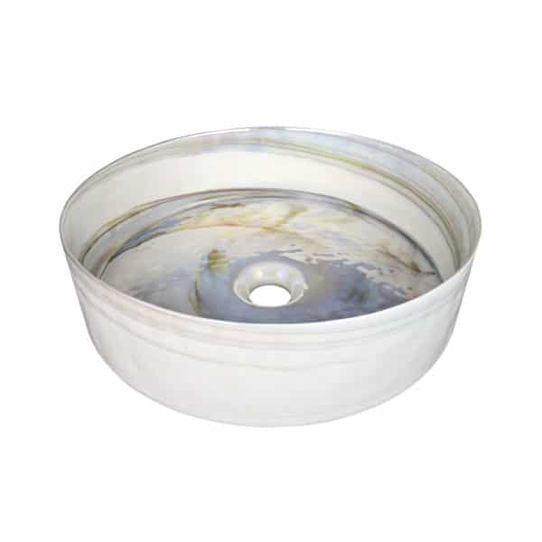 Positano Abalone Series Murano Glass Vessel Sink